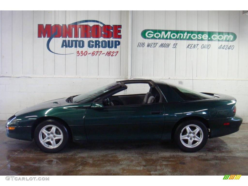 1997 Camaro RS Coupe - Polo Green Metallic / Medium Grey photo #2