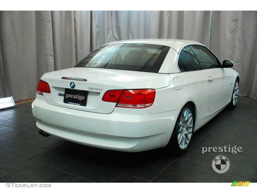 2008 3 Series 328i Convertible - Alpine White / Saddle Brown/Black photo #4