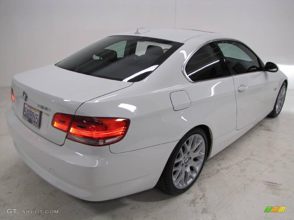 2007 3 Series 328i Coupe - Alpine White / Black photo #6