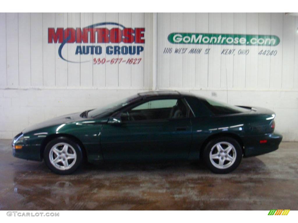 1997 Camaro RS Coupe - Polo Green Metallic / Medium Grey photo #28