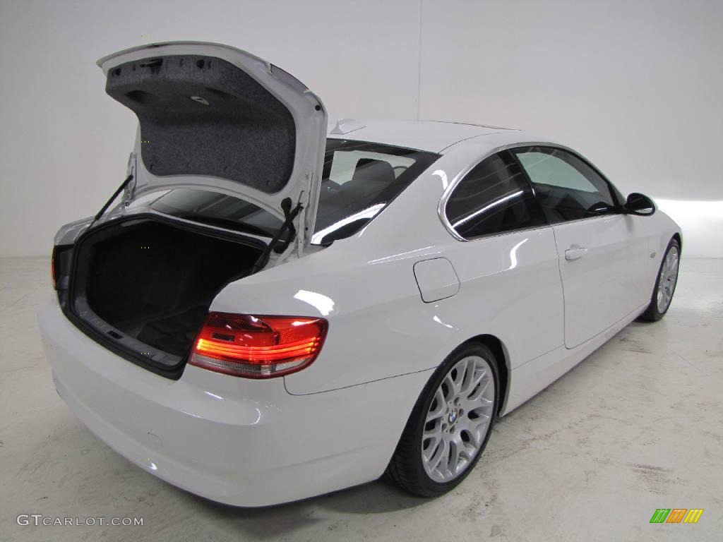 2007 3 Series 328i Coupe - Alpine White / Black photo #9