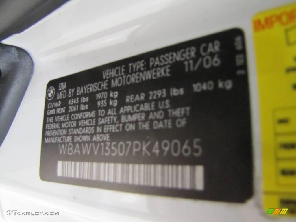 2007 3 Series 328i Coupe - Alpine White / Black photo #15