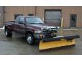 2002 Dark Garnet Red Pearlcoat Dodge Ram 3500 SLT Quad Cab 4x4 Dually #24331424