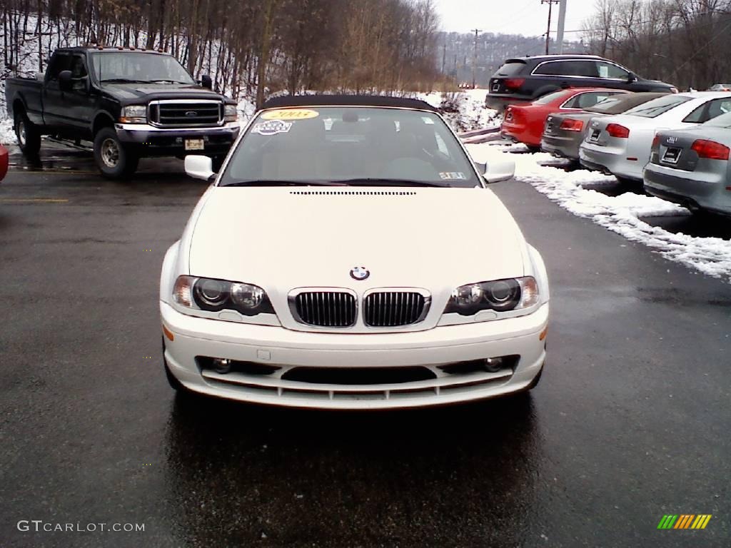 2003 3 Series 325i Convertible - Alpine White / Sand photo #2