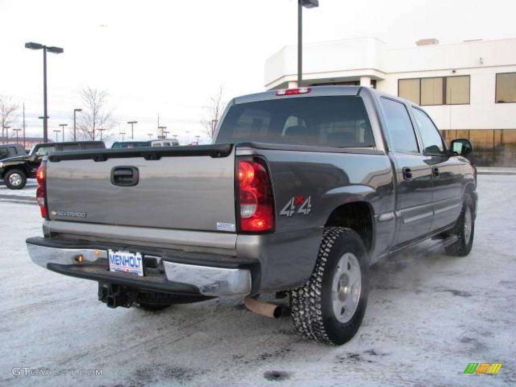 2006 Silverado 1500 LS Crew Cab 4x4 - Silver Birch Metallic / Medium Gray photo #6