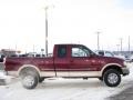 1998 Dark Toreador Red Metallic Ford F250 XL Extended Cab 4x4  photo #4