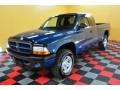 2002 Patriot Blue Pearl Dodge Dakota Sport Club Cab 4x4  photo #3