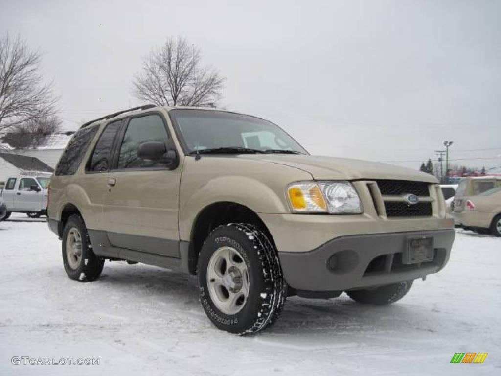 2003 Explorer Sport XLS 4x4 - Harvest Gold Metallic / Medium Parchment Beige photo #3