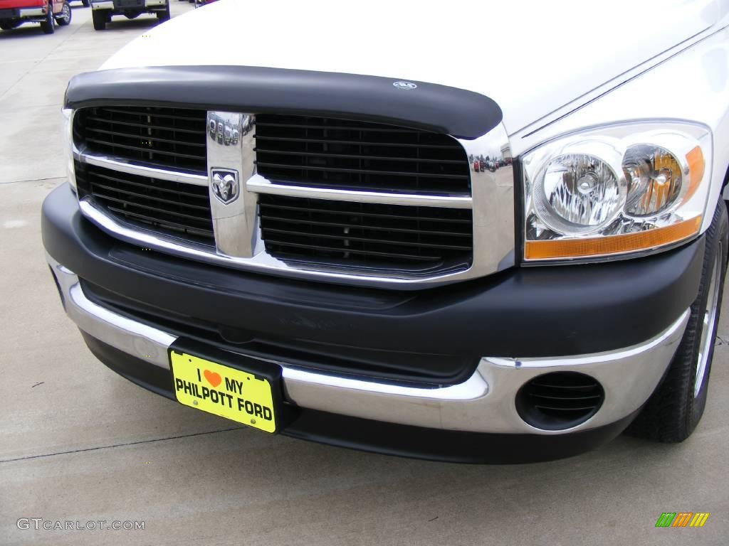 2006 Ram 1500 ST Quad Cab - Bright White / Medium Slate Gray photo #12