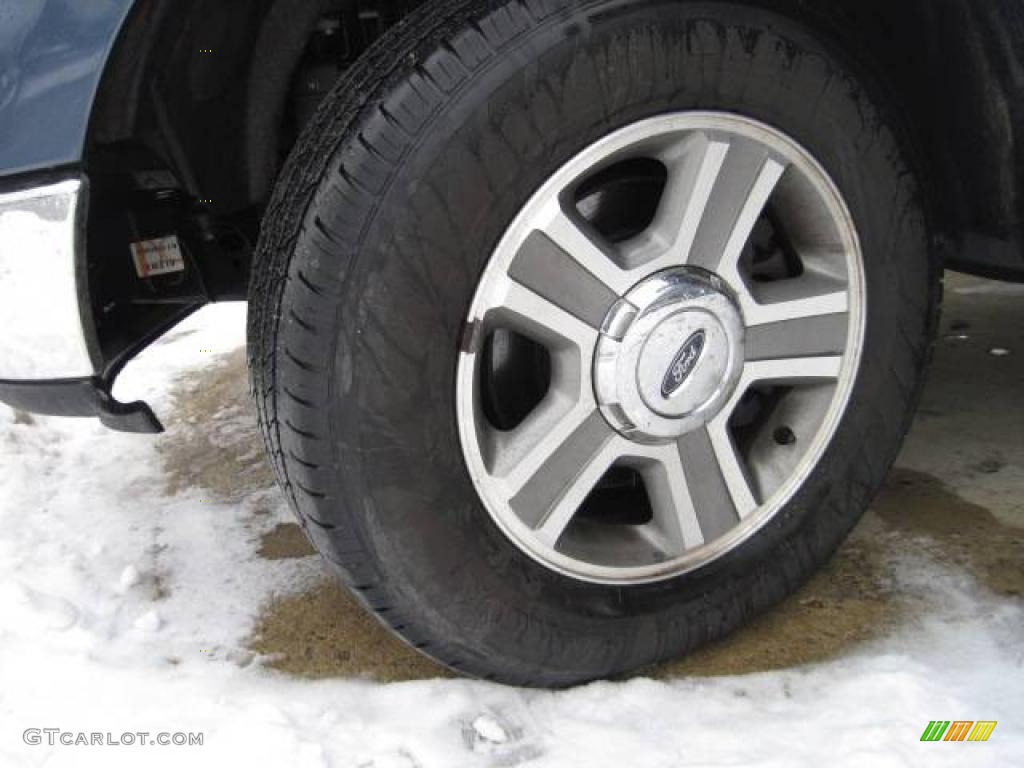 2005 F150 XLT SuperCab - Medium Wedgewood Blue Metallic / Medium Flint Grey photo #10