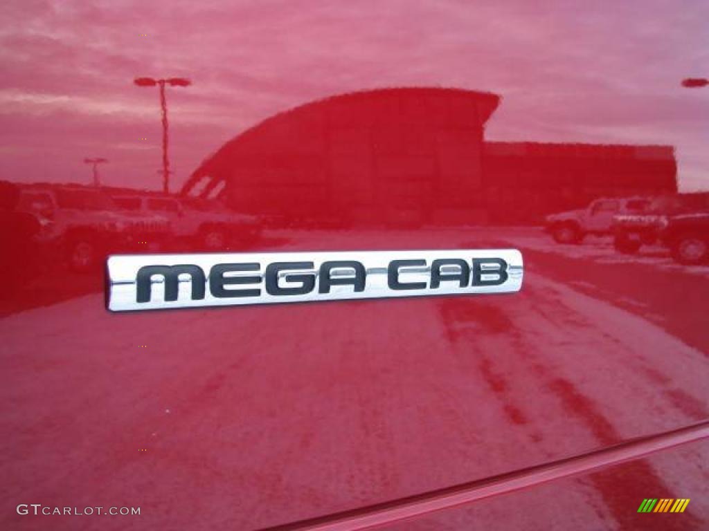2007 Ram 3500 SLT Mega Cab 4x4 - Inferno Red Crystal Pearl / Khaki photo #9