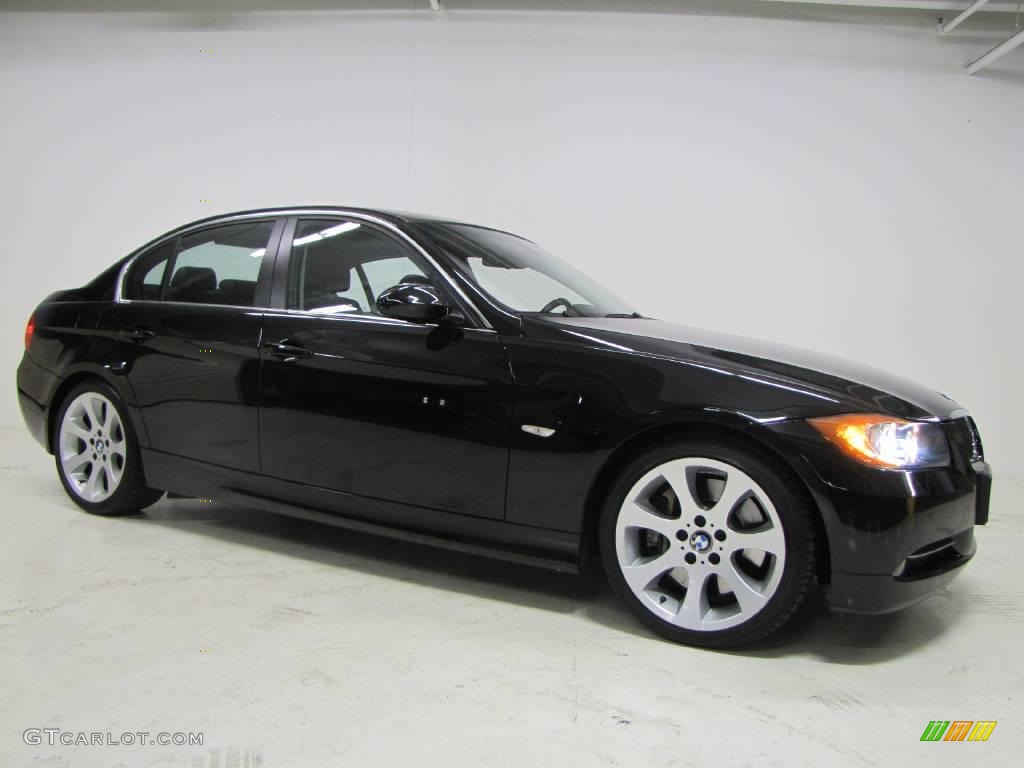2007 3 Series 335i Sedan - Jet Black / Black photo #2
