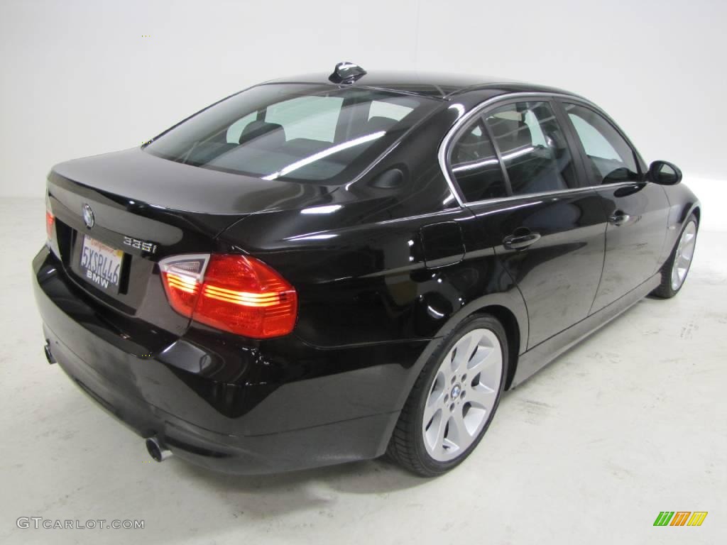 2007 3 Series 335i Sedan - Jet Black / Black photo #6