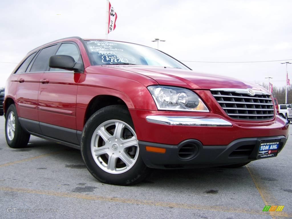 2006 Pacifica Touring - Inferno Red Crystal Pearl / Dark Slate Gray photo #1