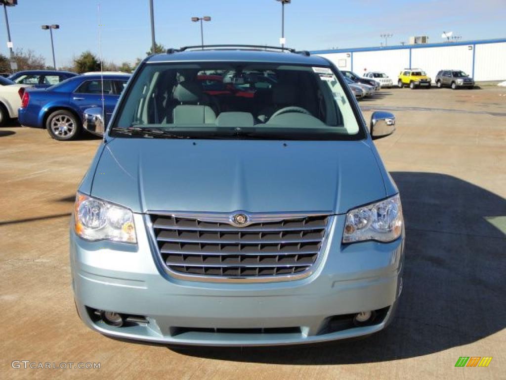2010 Town & Country Touring - Clearwater Blue Pearl / Medium Slate Gray/Light Shale photo #2