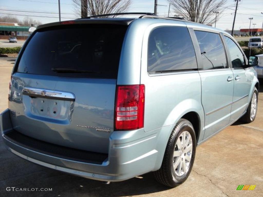 2010 Town & Country Touring - Clearwater Blue Pearl / Medium Slate Gray/Light Shale photo #5