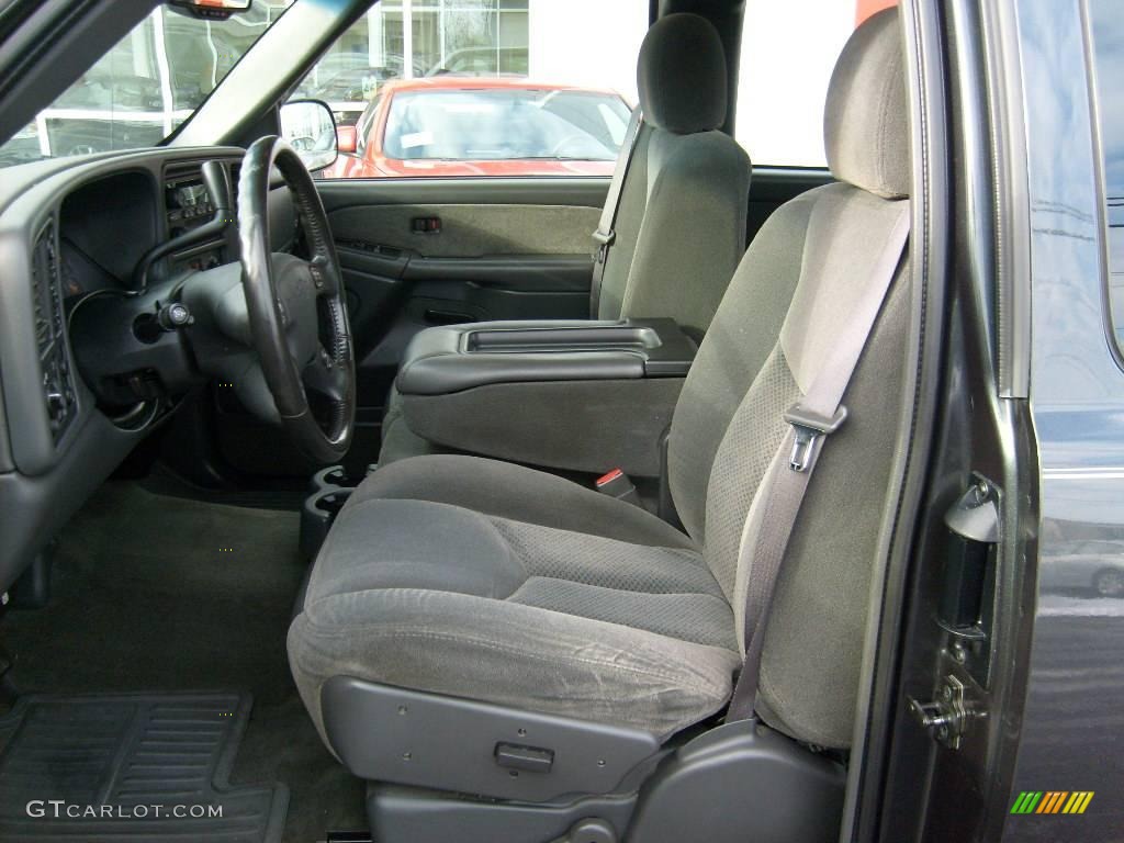 2003 Silverado 1500 LS Extended Cab 4x4 - Dark Gray Metallic / Dark Charcoal photo #9