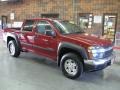 2005 Dark Cherry Red Metallic Chevrolet Colorado Z71 Crew Cab 4x4  photo #1