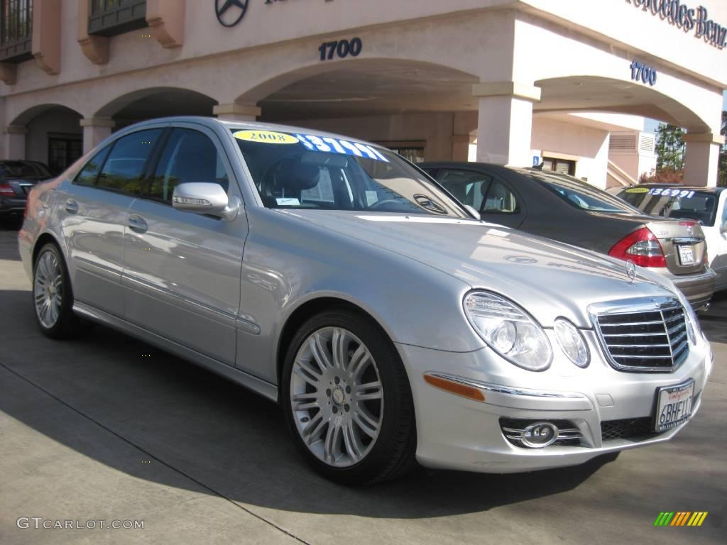 2008 E 350 Sedan - Iridium Silver Metallic / Black photo #1