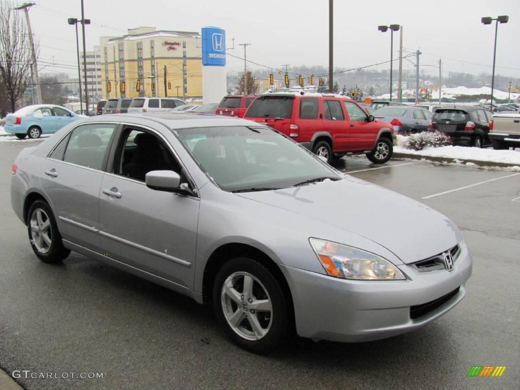 2003 Accord EX Sedan - Satin Silver Metallic / Black photo #7