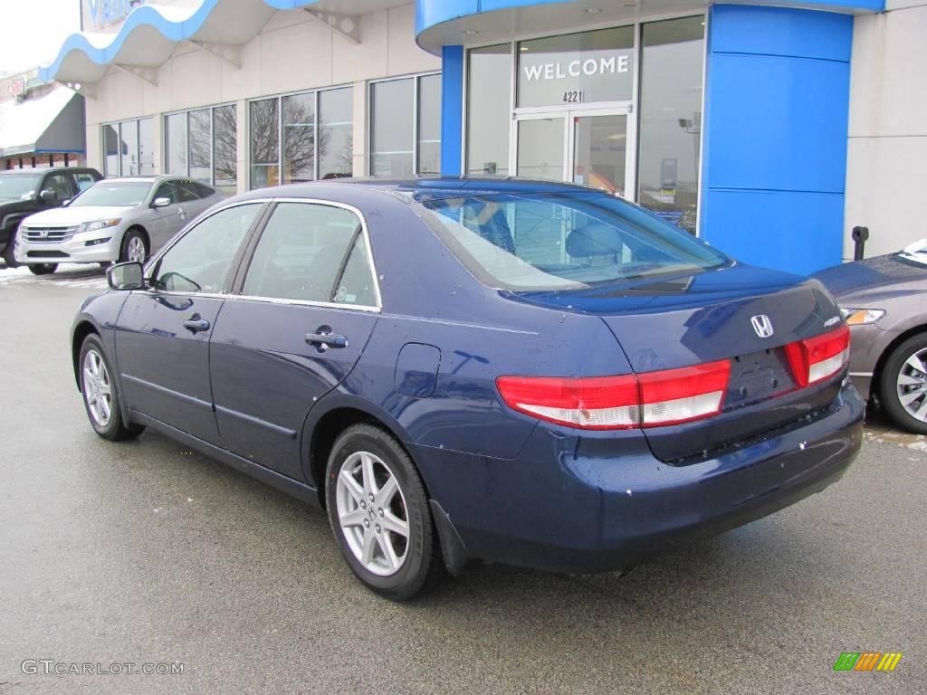 2003 Accord EX V6 Sedan - Eternal Blue Pearl / Gray photo #4