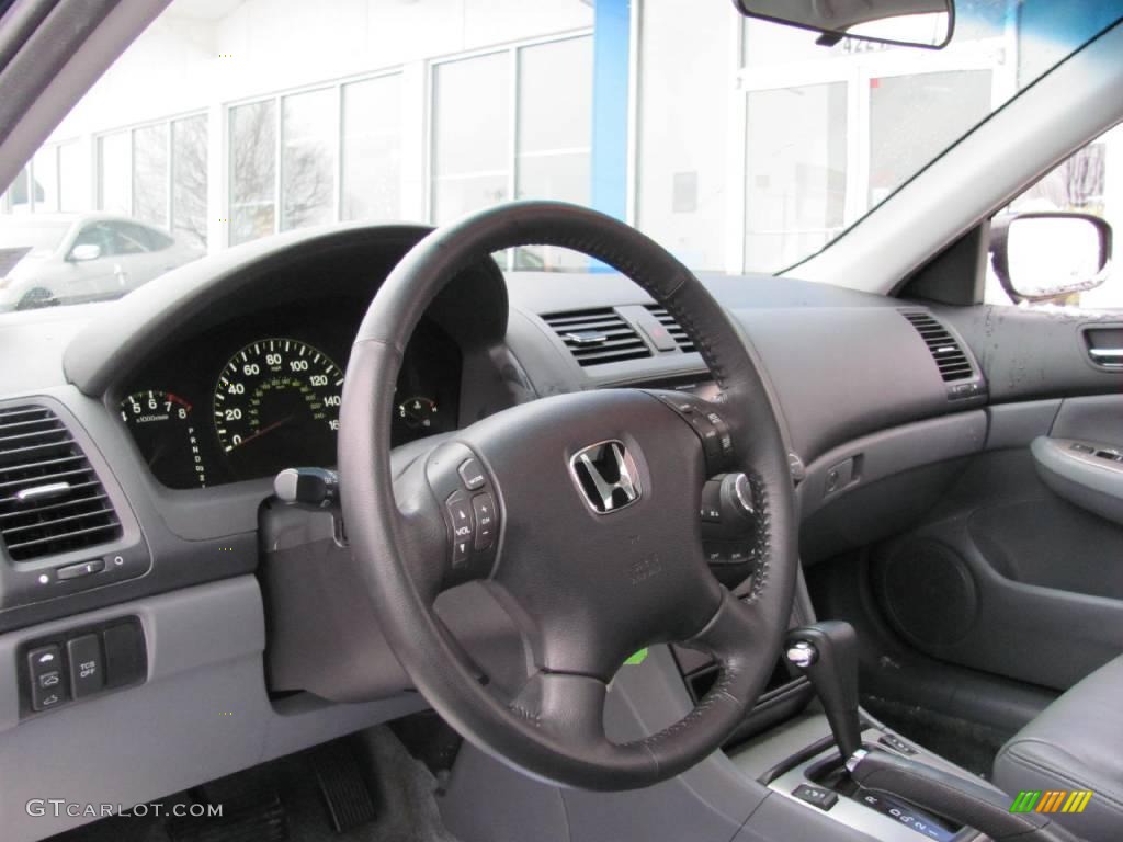 2003 Accord EX V6 Sedan - Eternal Blue Pearl / Gray photo #10