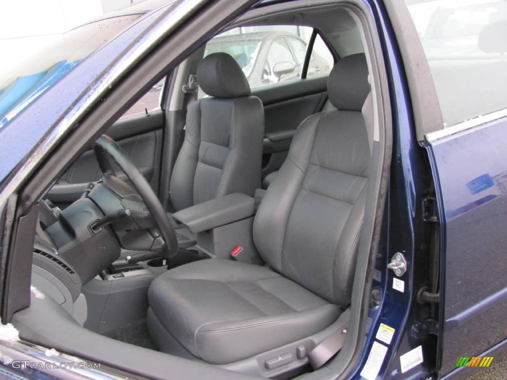 2003 Accord EX V6 Sedan - Eternal Blue Pearl / Gray photo #12