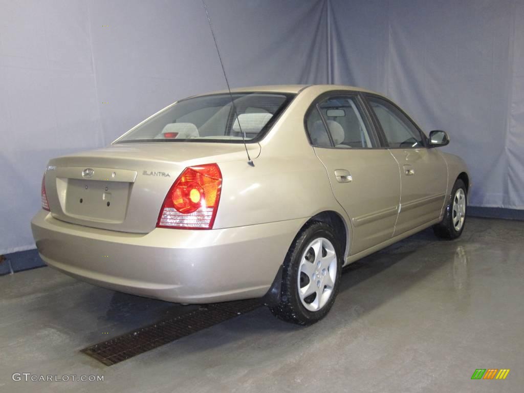 2006 Elantra GLS Sedan - Champagne Beige / Beige photo #3
