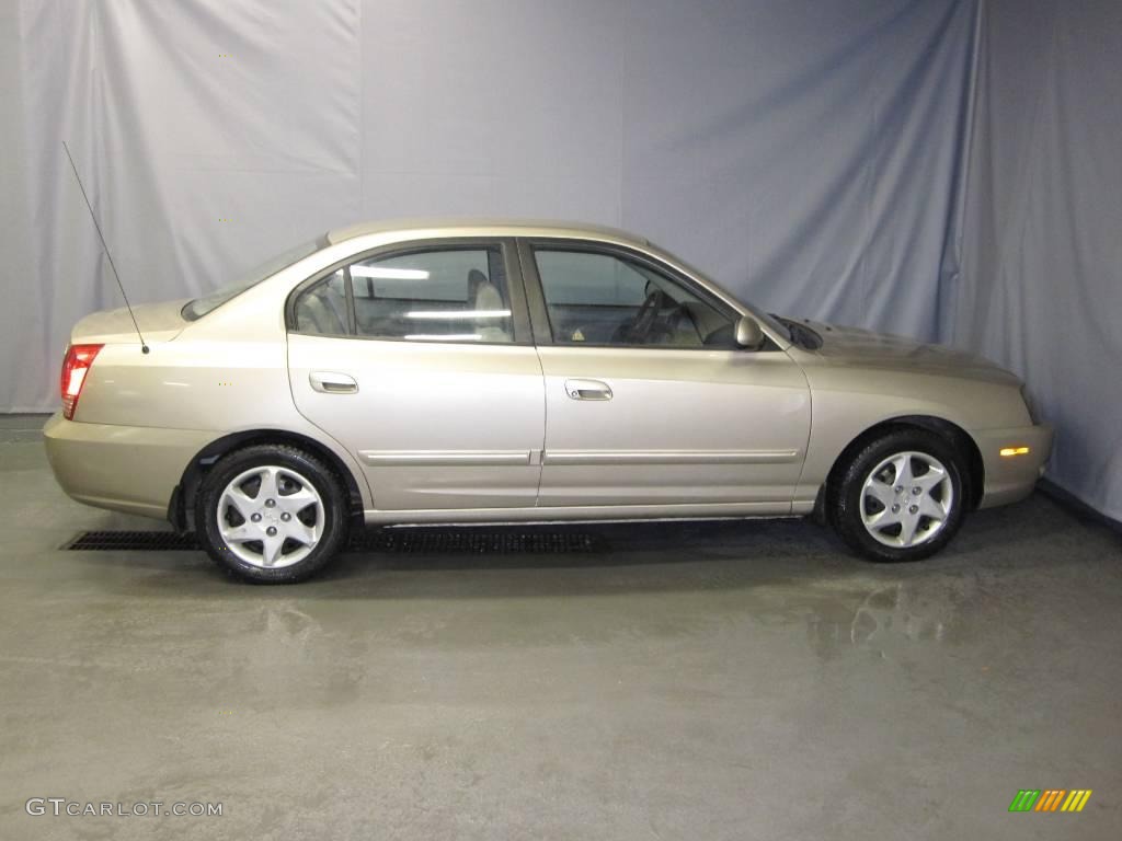 2006 Elantra GLS Sedan - Champagne Beige / Beige photo #4