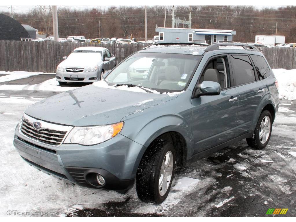 2009 Forester 2.5 X Limited - Sage Green Metallic / Platinum photo #1