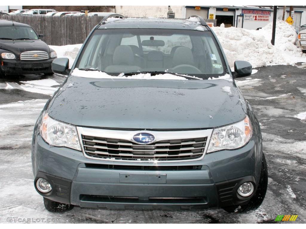 2009 Forester 2.5 X Limited - Sage Green Metallic / Platinum photo #2