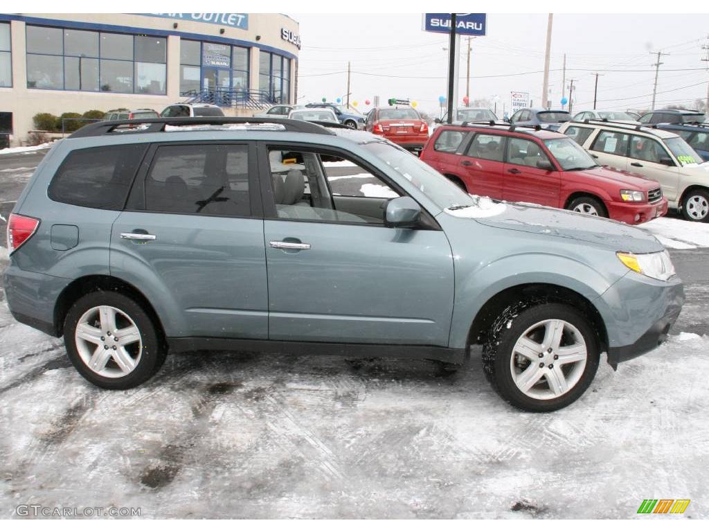 2009 Forester 2.5 X Limited - Sage Green Metallic / Platinum photo #4