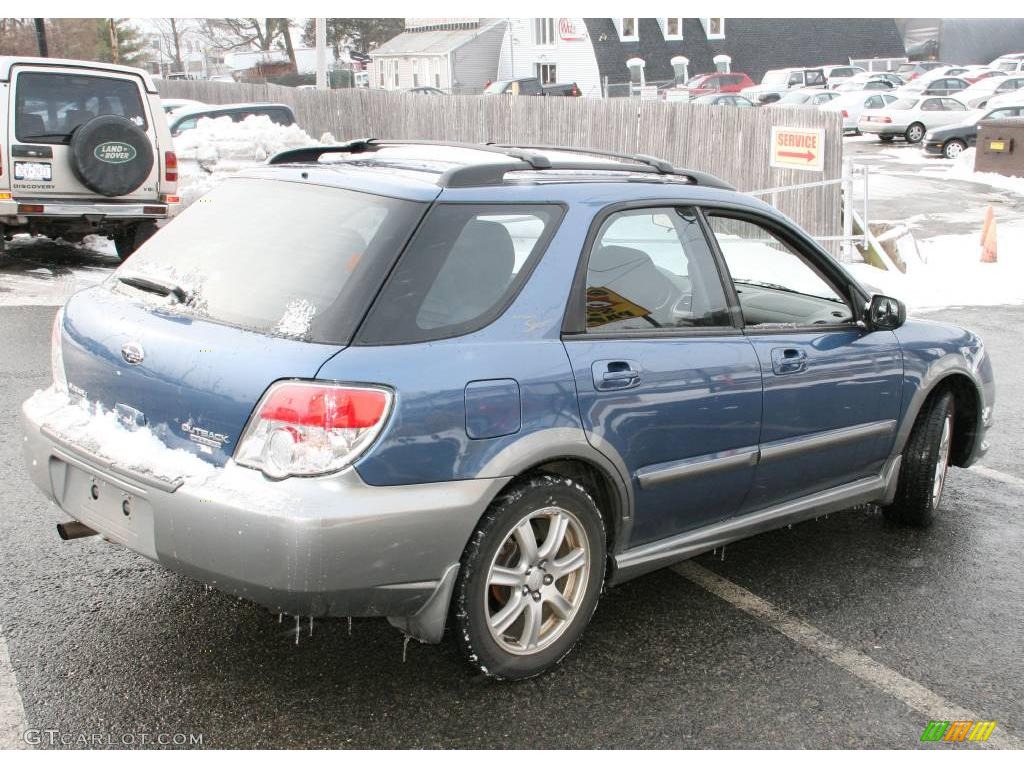 2007 Impreza Outback Sport Wagon - Newport Blue Pearl / Graphite Gray photo #5