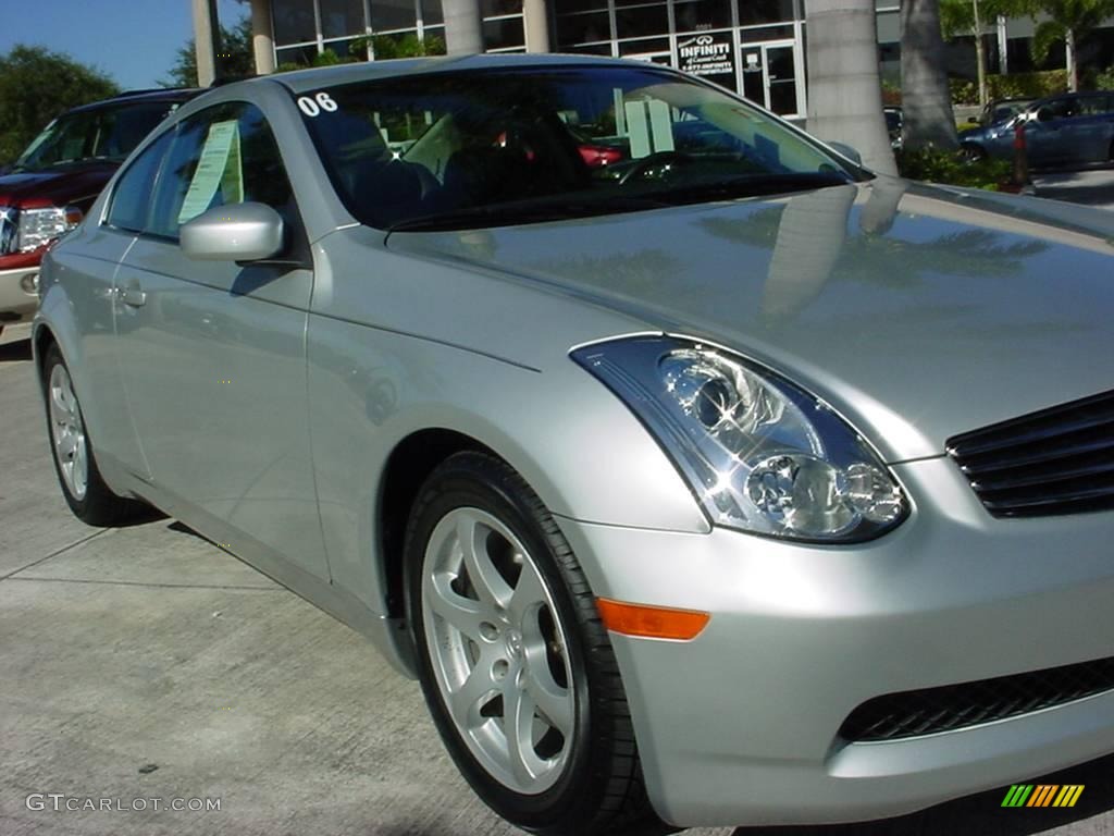 2006 G 35 Coupe - Liquid Platinum Metallic / Graphite photo #10