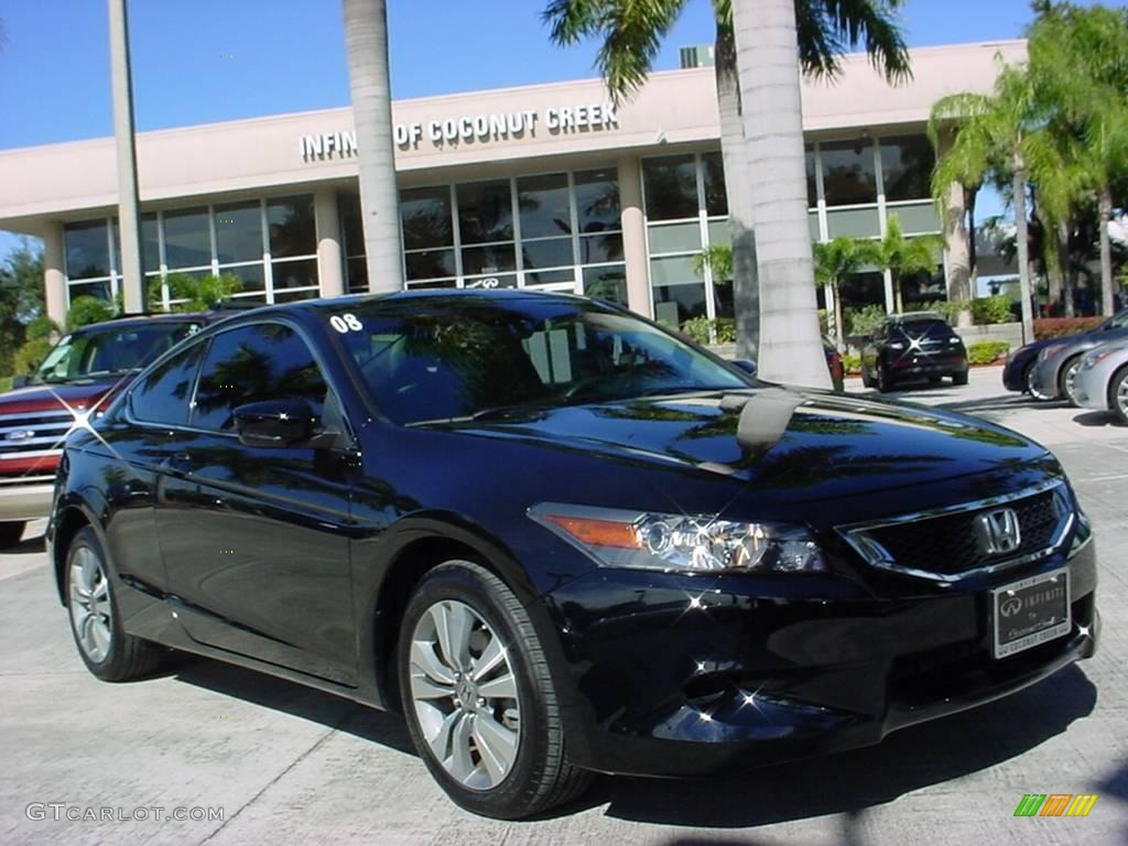 2008 Accord EX Coupe - Nighthawk Black Pearl / Black photo #1