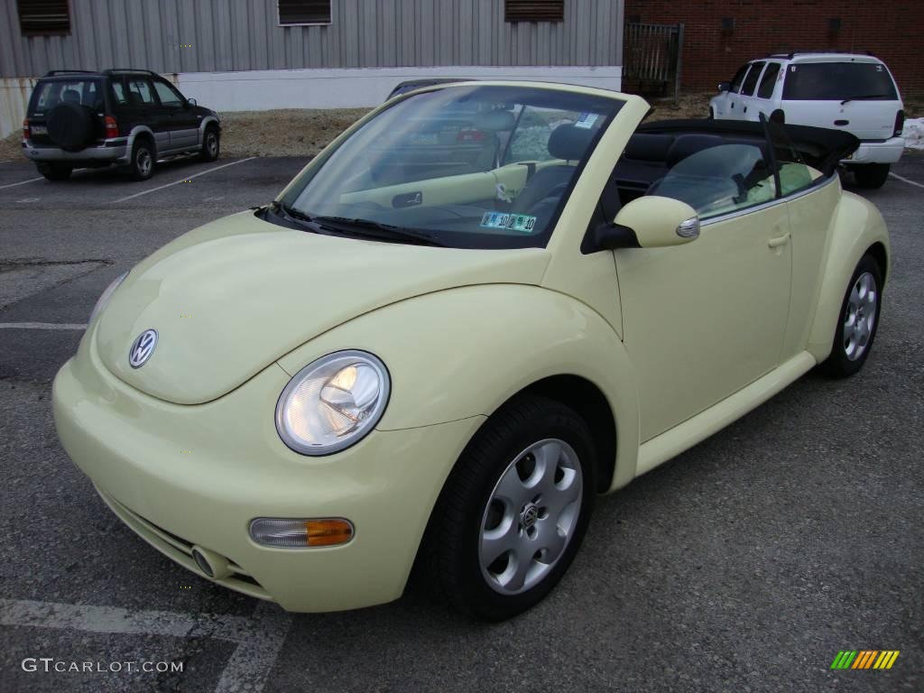 2003 New Beetle GLX 1.8T Convertible - Mellow Yellow / Black photo #1