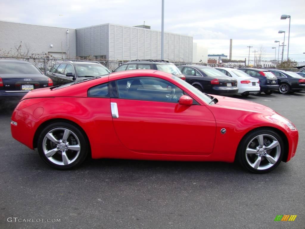 2008 350Z Coupe - Nogaro Red / Carbon photo #6