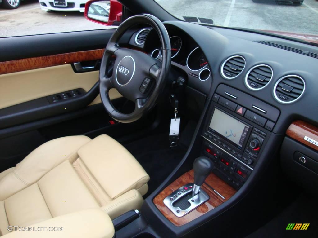 2005 A4 3.0 quattro Cabriolet - Amulet Red / Beige photo #18
