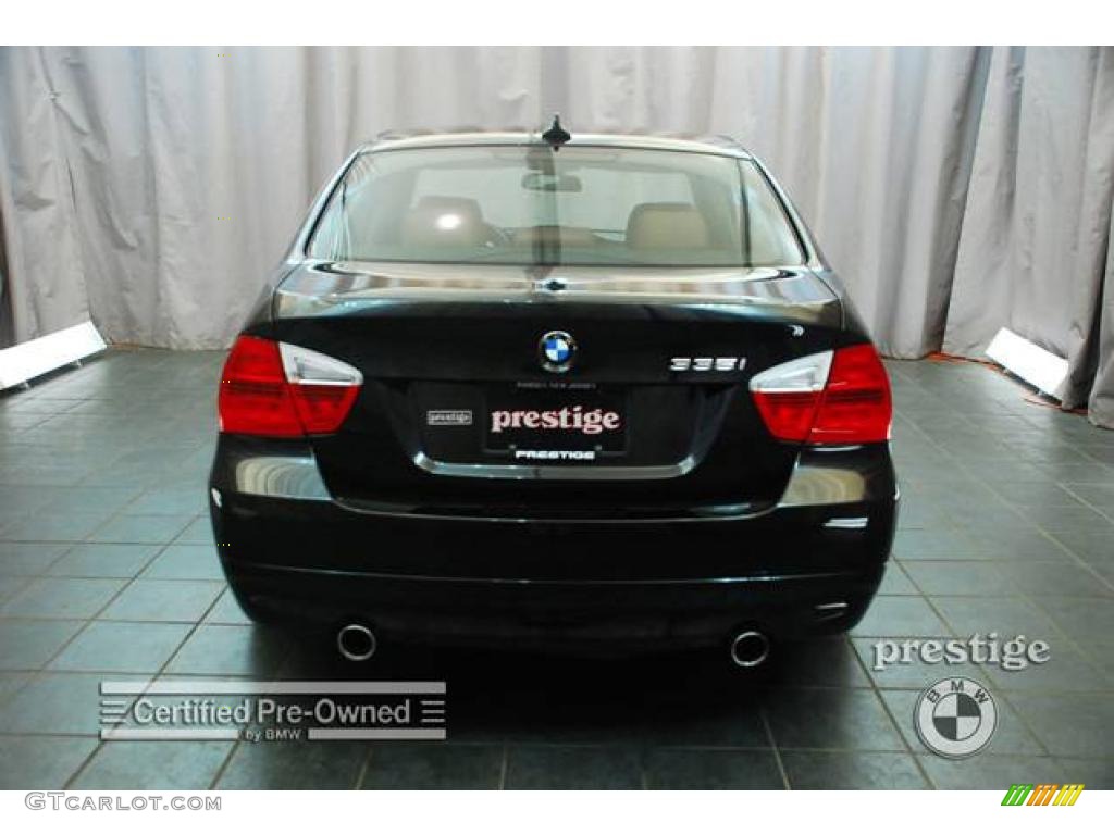 2007 3 Series 335i Sedan - Jet Black / Terra/Black Dakota Leather photo #2