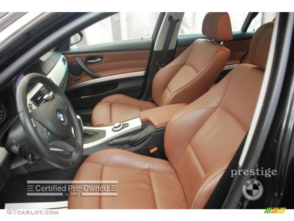 2007 3 Series 335i Sedan - Jet Black / Terra/Black Dakota Leather photo #10