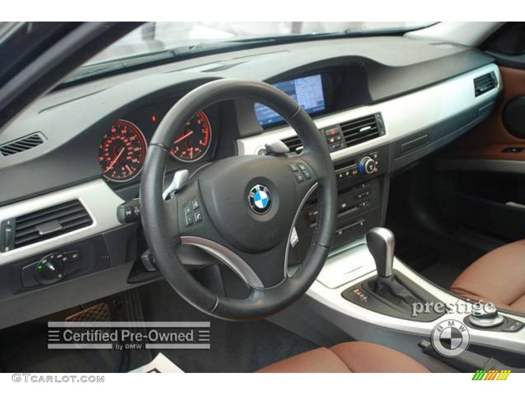 2007 3 Series 335i Sedan - Jet Black / Terra/Black Dakota Leather photo #15