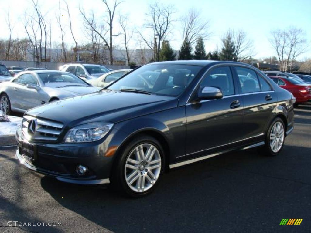 2008 C 300 4Matic Sport - Steel Grey Metallic / Grey/Black photo #1