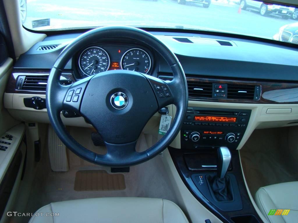 2007 3 Series 328xi Sedan - Black Sapphire Metallic / Beige photo #11