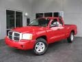 Flame Red - Dakota Laramie Club Cab 4x4 Photo No. 1