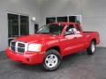 Flame Red - Dakota Laramie Club Cab 4x4 Photo No. 2