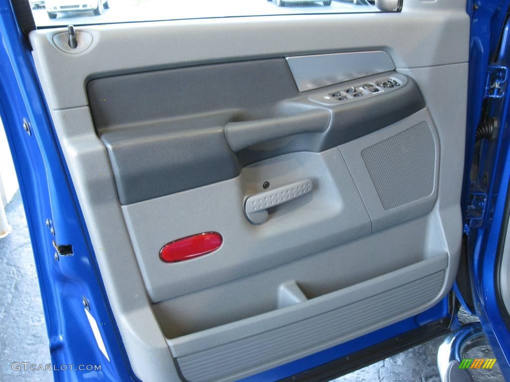 2007 Ram 1500 SLT Quad Cab - Electric Blue Pearl / Medium Slate Gray photo #16