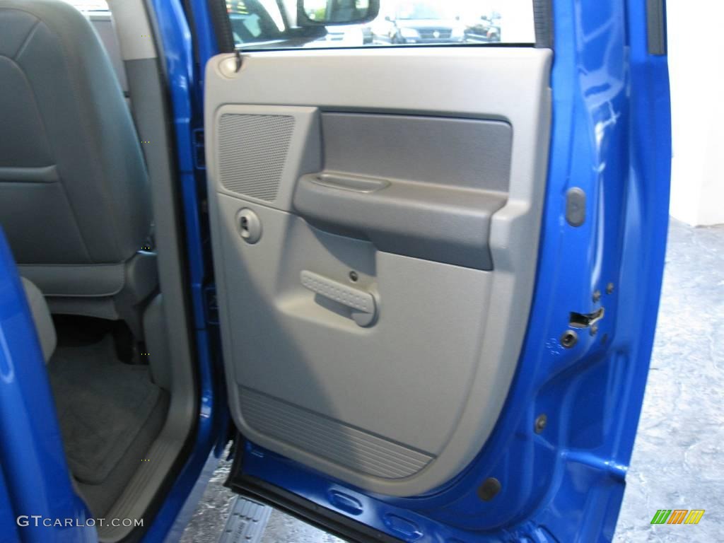 2007 Ram 1500 SLT Quad Cab - Electric Blue Pearl / Medium Slate Gray photo #19
