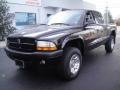 2001 Black Dodge Dakota Sport Quad Cab 4x4  photo #3