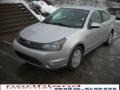 2010 Ingot Silver Metallic Ford Focus SE Coupe  photo #2