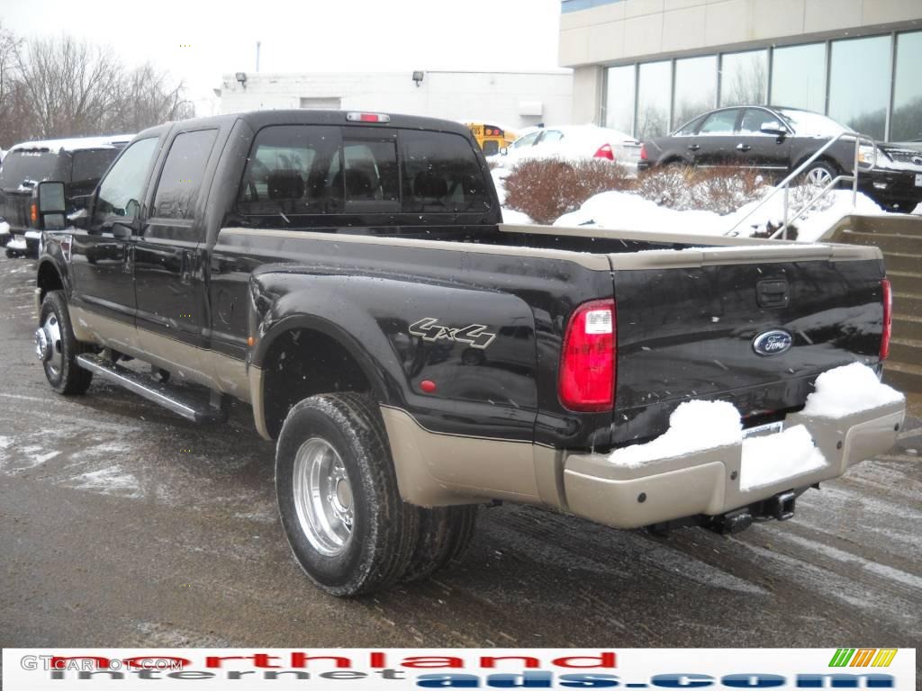 2010 F350 Super Duty King Ranch Crew Cab 4x4 Dually - Black / Chaparral Leather photo #8